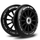 Sæt med 2 hjul til løbehjul - 100 mm, PU, ABEC 9 lejer, perfekt til asfalt