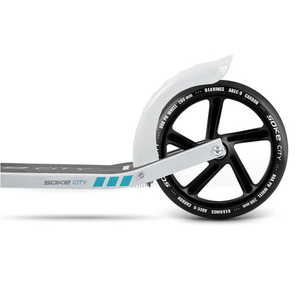 Sæt med 2 sorte 200 mm hjul til cityscootere med ABEC 9 lejer