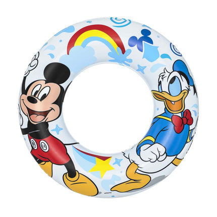 Børnekreds med Mickey Mouse og Anders And - 56 cm til sjov i vandet