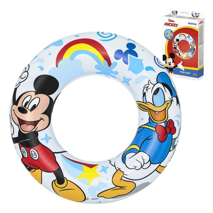 Børnekreds med Mickey Mouse og Anders And - 56 cm til sjov i vandet