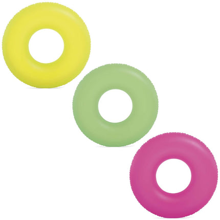 Neonfarvet badering Ø 91 cm, gul – Intex