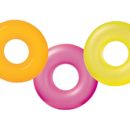Neonfarvet badering Ø 91 cm, lyserød – Intex