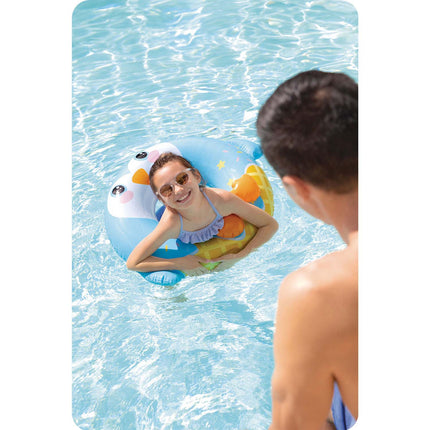 Oppustelig pingvin svømmering 81 cm - Sjov til vandleg og pool