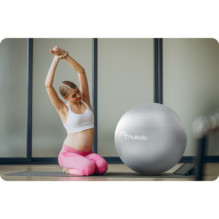 Graviditetsfitnessbold 65 cm - Ergonomisk og sikker til hjemmetræning