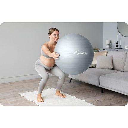 Graviditetsfitnessbold 65 cm - Ergonomisk og sikker til hjemmetræning