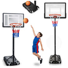 Basketballstander 150–210 cm med justerbar højde, 38 cm kurv og hjul – til børn og voksne