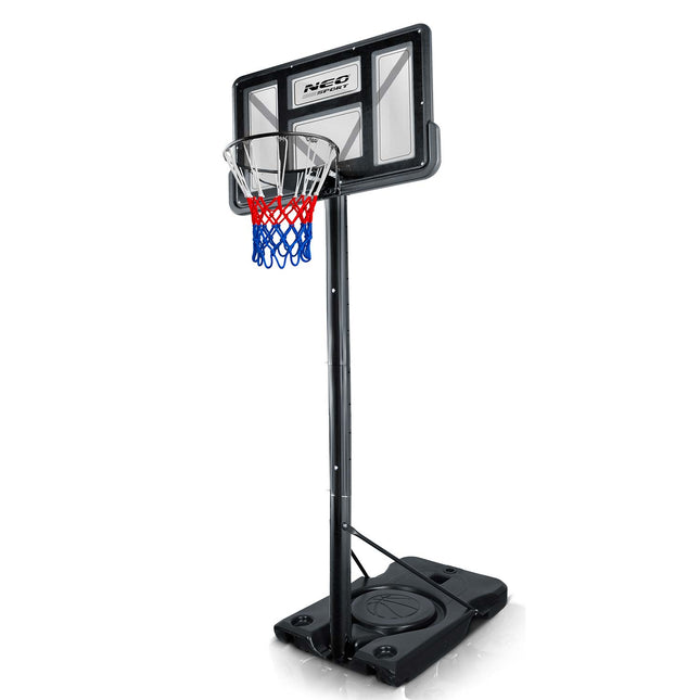 Basketballstander 135–305 cm med justerbar højde, 45 cm affjedret kurv og hjul