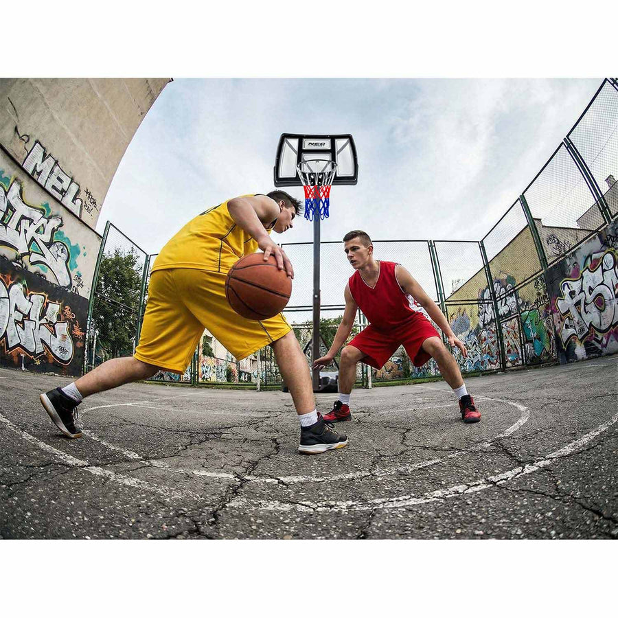 Basketballstander 135–305 cm med justerbar højde, 45 cm affjedret kurv og hjul