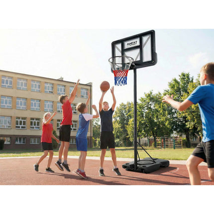 Basketballstander 135–305 cm med justerbar højde, 45 cm affjedret kurv og hjul
