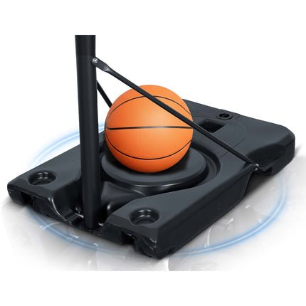 Basketballstander 135–305 cm med justerbar højde, 45 cm affjedret kurv og hjul