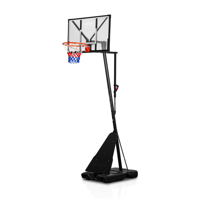 Basketballstander 160–305 cm med power lift, 45 cm affjedret kurv og hjul