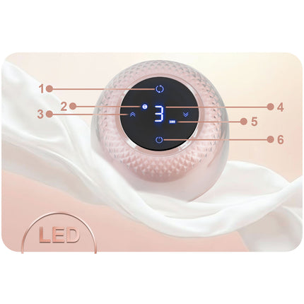 Elektrisk brystpumpe med massagefunktion og LED-display - trådløs og BPA-fri