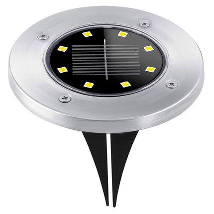 LED solcelle jordlamper til haven - 6 stk. med automatisk tænding og vandbeskyttelse