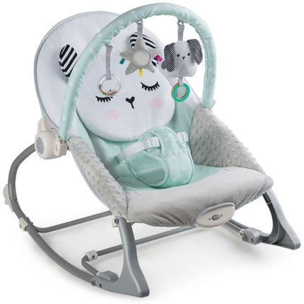 Multifunktionel skråstol med vibration til baby - Beroligende og underholdende