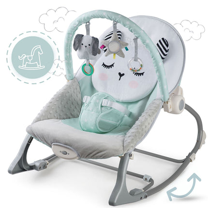 Multifunktionel skråstol med vibration til baby - Beroligende og underholdende