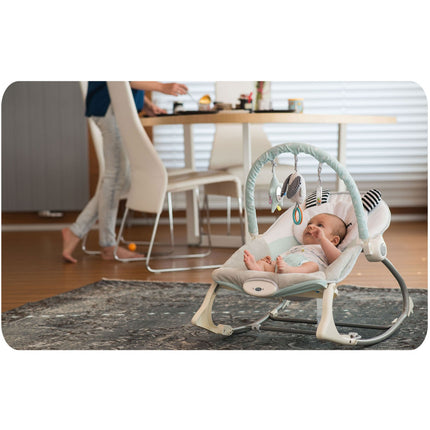 Multifunktionel skråstol med vibration til baby - Beroligende og underholdende