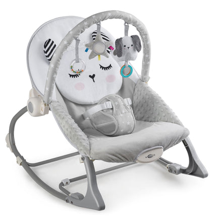 Multifunktionel Hoppestol med Vibration til Baby - Grå