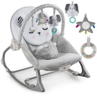 Multifunktionel Hoppestol med Vibration til Baby - Grå