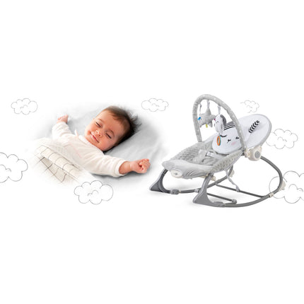 Multifunktionel Hoppestol med Vibration til Baby - Grå