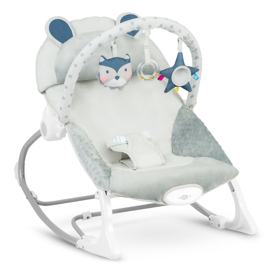Multifunktionel Gyngestol med Vibrationer til Baby - Grå