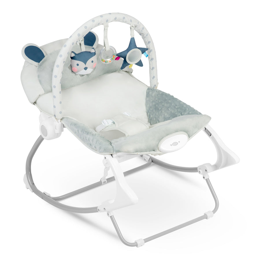 Multifunktionel Gyngestol med Vibrationer til Baby - Grå