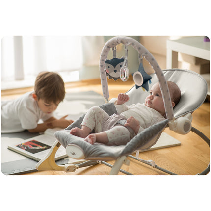 Multifunktionel Gyngestol med Vibrationer til Baby - Grå