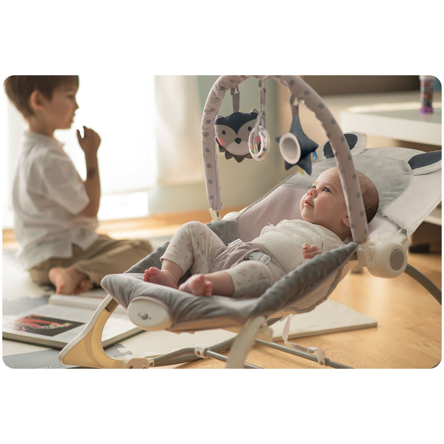 Multifunktionel Gyngestol med Vibrationer til Baby - Grå