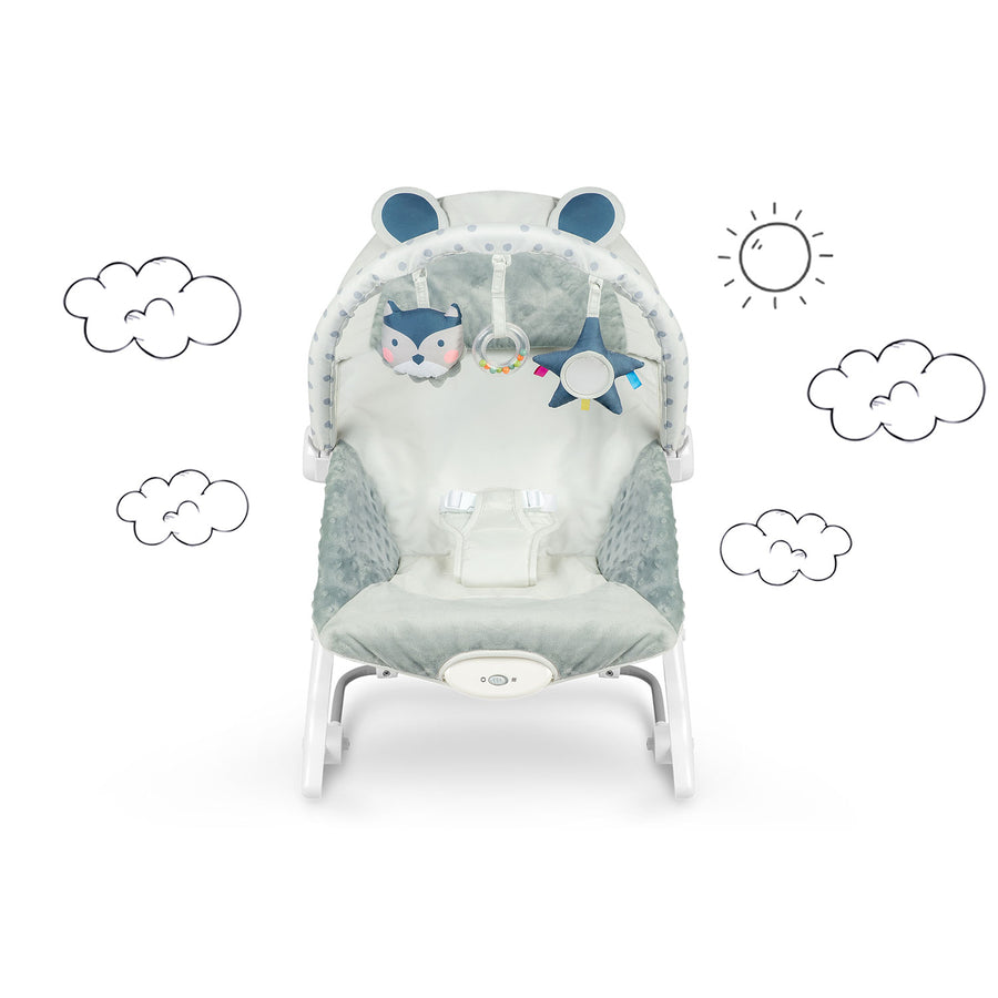 Multifunktionel Gyngestol med Vibrationer til Baby - Grå