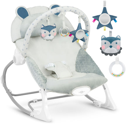 Multifunktionel Gyngestol med Vibrationer til Baby - Grå
