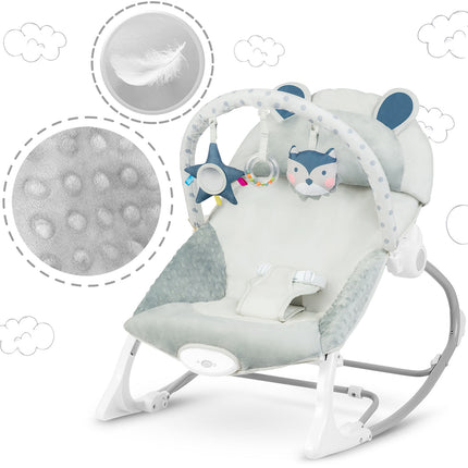 Multifunktionel Gyngestol med Vibrationer til Baby - Grå