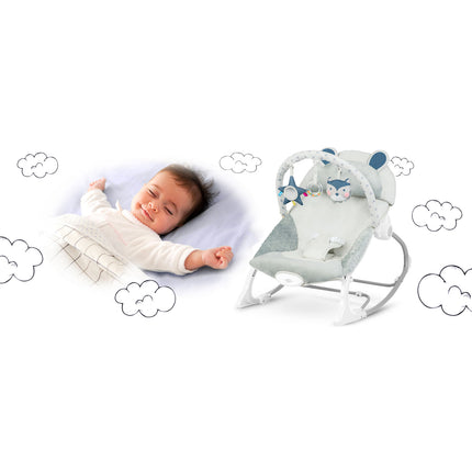 Multifunktionel Gyngestol med Vibrationer til Baby - Grå