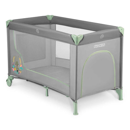 Rejseseng til børn - Foldbar og sikker med sideindgang, 125x65x78 cm