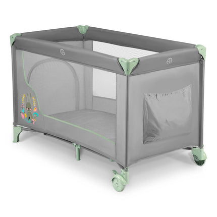 Rejseseng til børn - Foldbar og sikker med sideindgang, 125x65x78 cm