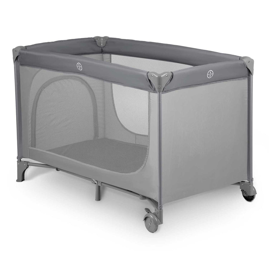 Rejseseng til børn - foldbar, sikker og praktisk med madras og taske, 125x65x78 cm