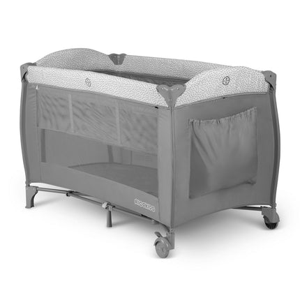 Rejseseng 125x65x78 cm - Praktisk og sikker til børn, foldbar med myggenet og puslebord