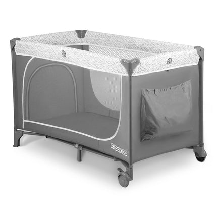 Sammenklappelig rejseseng med madras og puslebord - 125x65x78 cm, praktisk og sikker til børn