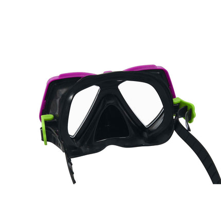 Dykkermaske og snorkel til børn – universalstørrelse, silikonestrop, latexfri, pink – Bestway