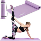 Træningsmåtte 173 x 61 cm - Skridsikker, Vandtæt og Holdbar til Yoga, Pilates og Fitness