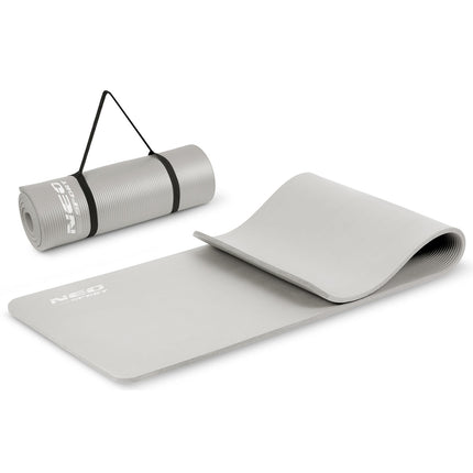 Træningsmåtte 183 x 60 cm - Skridsikker og Vandtæt til Yoga, Pilates og Fitness