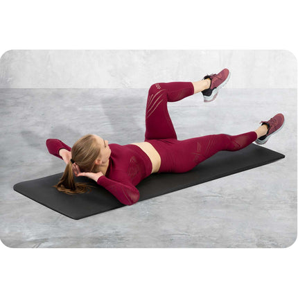 Træningsmåtte i NBR - 183 x 60 cm, skridsikker og vandtæt til yoga, fitness og hjemmeøvelser
