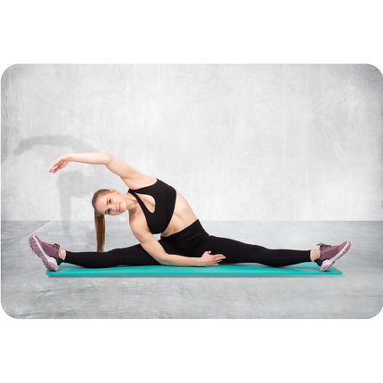Træningsmåtte 183 x 60 cm - Skridsikker, Vandtæt og Holdbar til Yoga, Pilates og Fitness