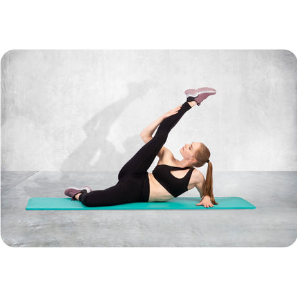 Træningsmåtte 183 x 60 cm - Skridsikker, Vandtæt og Holdbar til Yoga, Pilates og Fitness