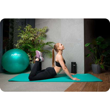 Træningsmåtte 183 x 60 cm - Skridsikker, Vandtæt og Holdbar til Yoga, Pilates og Fitness