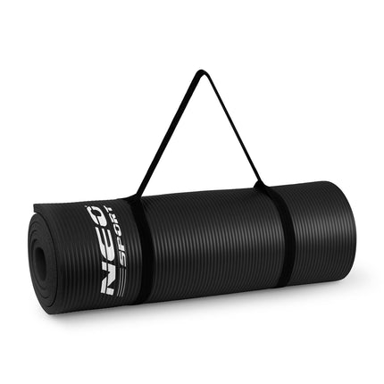 Træningsmåtte med huller 183 x 60 cm - Skridsikker, vandafvisende og komfortabel til yoga, pilates og fitness