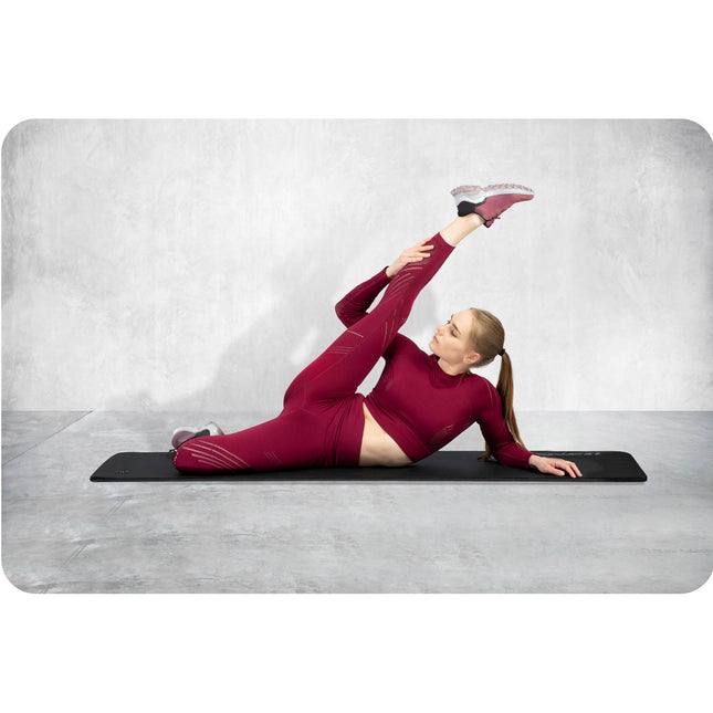 Træningsmåtte med huller 183 x 60 cm - Skridsikker, vandafvisende og komfortabel til yoga, pilates og fitness