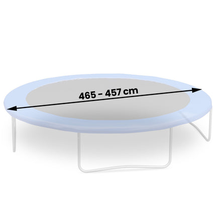 Trampolinmåtte til havetrampolin 465 cm (15 fod) med 90 fjederkroge - Holdbar og vejrbestandig