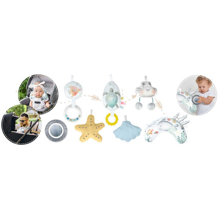 Interaktiv aktivitetsmåtte til baby med multifunktionelt legetøj og blød pude - stimulerer leg og udvikling