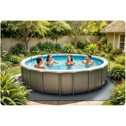 Puslespil Poolmåtte 8 Stk. - Isolerende og Vandafvisende 1,9 m² til Havepool og Terrasse