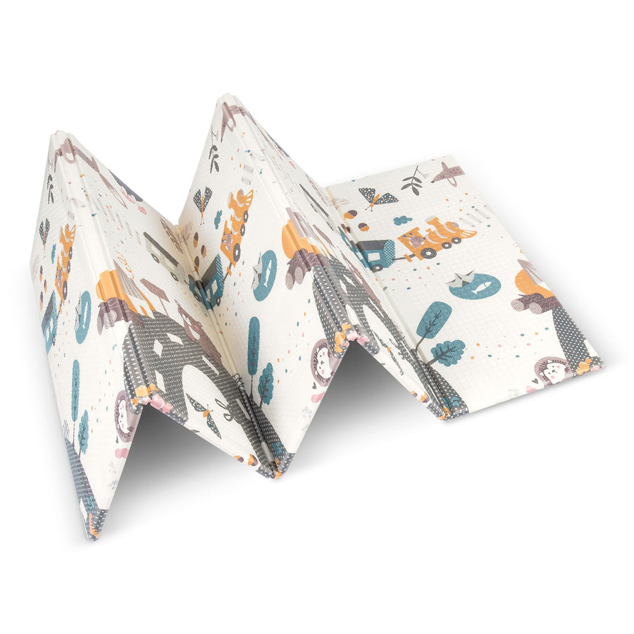 Foldbar skummåtte til børn 200 x 180 x 1 cm – tosidet legemåtte af XPE-skum