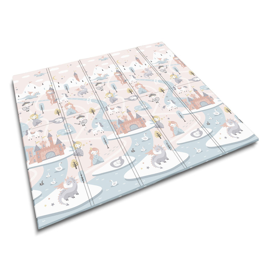 Foldbar skummåtte til børn - 200 x 180 cm, komfortabel og sikker til leg og læring